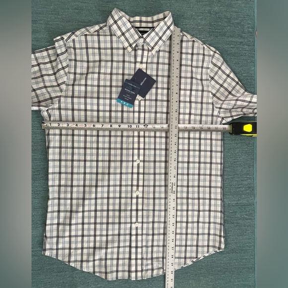 Croft & Barrow Stretch True Comfort Woven Shirt Machine Wash UltraSoft Size Med - Picture 4 of 10